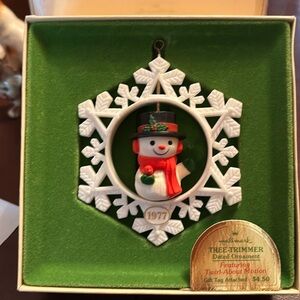 1977 Vintage Ornament - Twirl-About Series “Snowman”